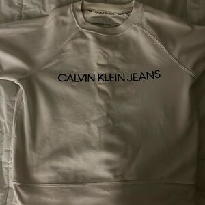 Calvin Klein jeans white sweatshirt size-X